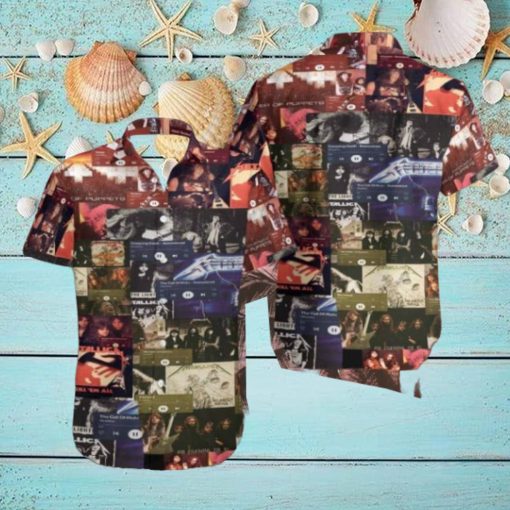 Metallica Album Collect 2024 Summer Trend Fan Gifts Hawaiian Shirt