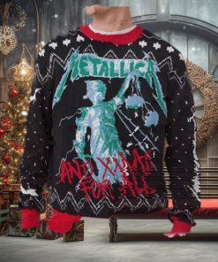 Metallica And Xmas For All Gift For Fans Black Knitted Ugly Christmas Sweater