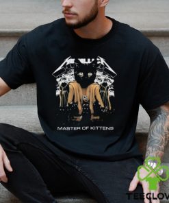 Metallica Band Master Of Kittens Black Cat T Shirt