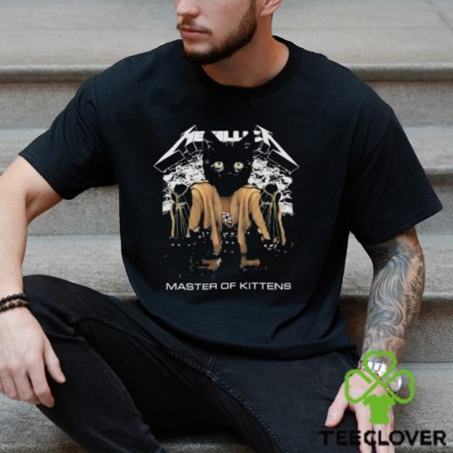 Metallica Band Master Of Kittens Black Cat T Shirt