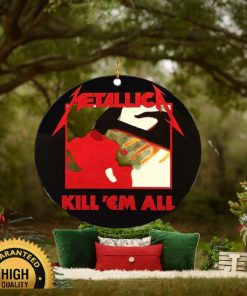 Metallica Kill Em All Album Cover 2023 Xmas Holiday Gift Ceramic Christmas Decorations Ornament