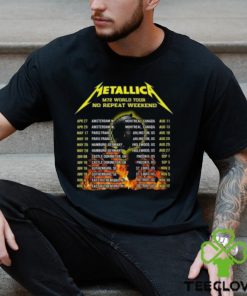 Metallica Lux Aeterna 42 Years 1981 2023 Merch, Metallica M72 World Tour No Repeat Weekend Shirt, Metallica Rock N Roll Tour Dates 2023 Shirt