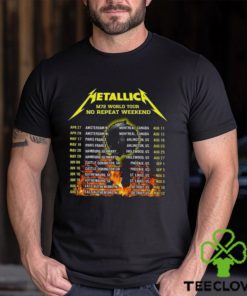 Metallica Lux Aeterna 42 Years 1981 2023 Merch, Metallica M72 World Tour No Repeat Weekend Shirt, Metallica Rock N Roll Tour Dates 2023 Shirt