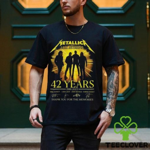 Metallica Lux Aeterna 42 Years 1981 2023 Merch, Metallica M72 World Tour No Repeat Weekend Shirt, Metallica Rock N Roll Tour Dates 2023 T Shirt