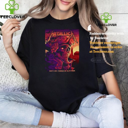 Metallica M72 Foxborough Ma Gillette Stadium World Tour August 2 2024 Poster shirt