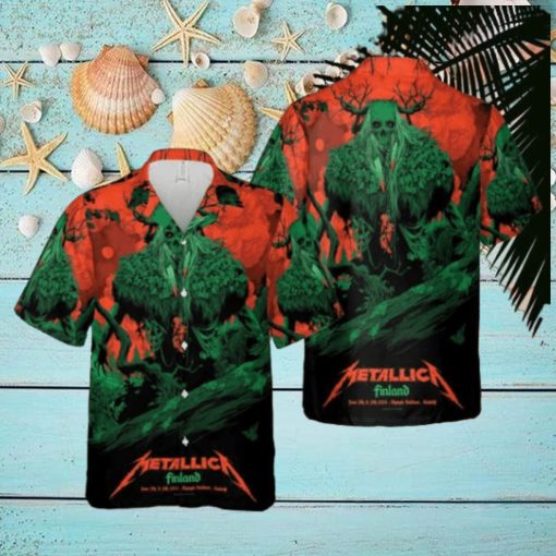 Metallica M72 Helsinki June 7th and 9th 2024 at Helsinki Olympic Stadium in Helsinki Finland Trendy Hawaiian Shirt