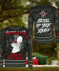 Metallica Metal Up Your Ass Xmas Holiday Ugly Christmas Sweater