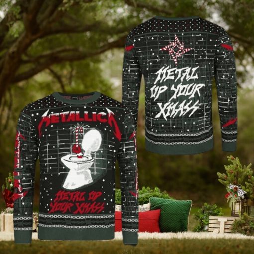 Metallica Metal Up Your Ass Xmas Holiday Ugly Christmas Sweater