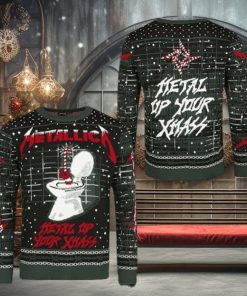 Metallica Metal Up Your Ass Xmas Holiday Ugly Christmas Sweater