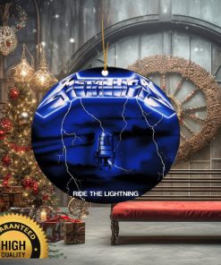 Metallica Ride The Lightning Album Cover 2023 Xmas Holiday Gift Ceramic Christmas Decorations Ornament