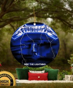 Metallica Ride The Lightning Album Cover 2023 Xmas Holiday Gift Ceramic Christmas Decorations Ornament