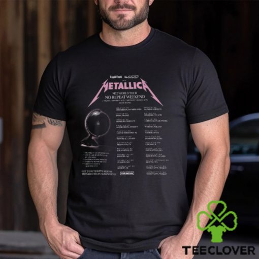 Metallica Skeleton Metal Tour 2023 2024 Event Merch, Metallica M72 World Tour No Repeat Weekend Shirt, Metallica Band Tour 2024 T Shirt