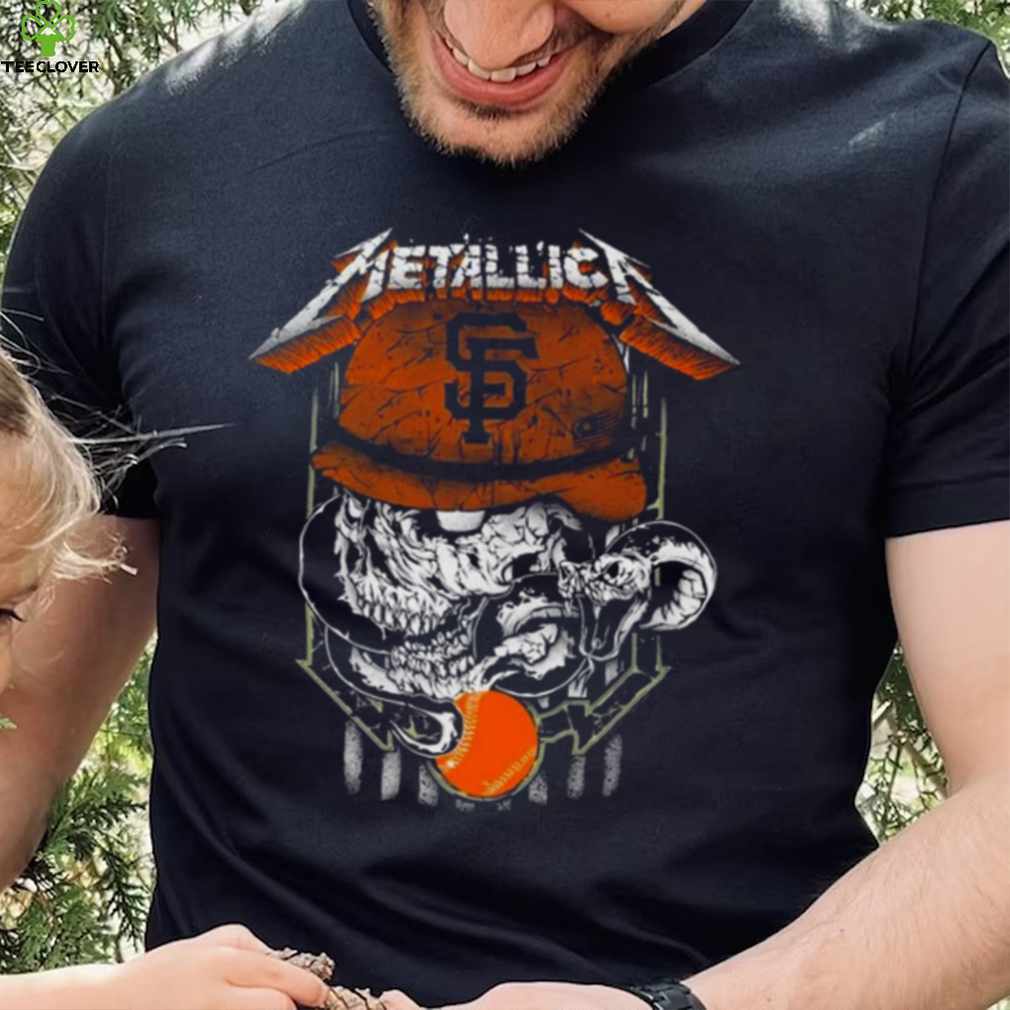 Metallica Skull Snake San Francisco Giants Logo MLB Shirt - Teeclover