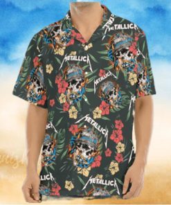 Metallica Skull Tropical Hawaiian Shirt For Men 1 Metallica Skull Tropical Hawaiian Shirt For Men