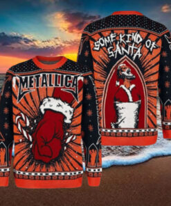 Metallica St Anger Some Kind Of Santa Christmas Style Holiday Merch Ugly Sweater