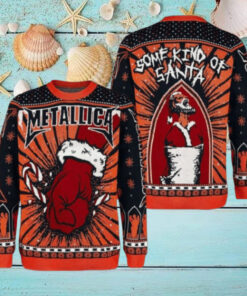 Metallica St Anger Some Kind Of Santa Christmas Style Holiday Merch Ugly Sweater