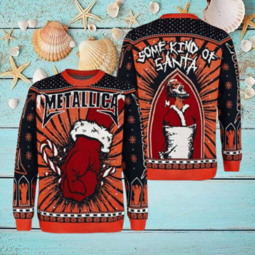 Metallica St Anger Some Kind Of Santa Christmas Style Holiday Merch Ugly Sweater