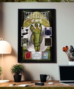 Metallica St. Anger 20 Years Of Anger Platinum Award Plaque Unsigned Version Custom Name Home Decor Poster Canvas