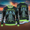 Slayer South Of Christmas Bloody Skull Santa All Over Knitted Christmas Ugly Sweater