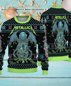 Metallica The Call Of Ktulu 2024 Knitted Christmas Ugly Sweater