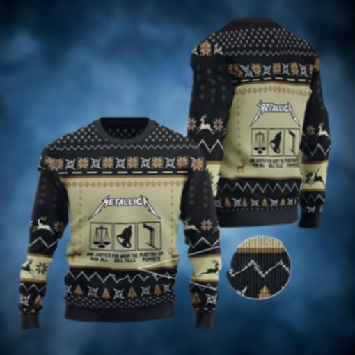 Metallica Ugly Christmas Sweater, Metalic Christmas Sweater 3D, Unique Gifts For Christmas