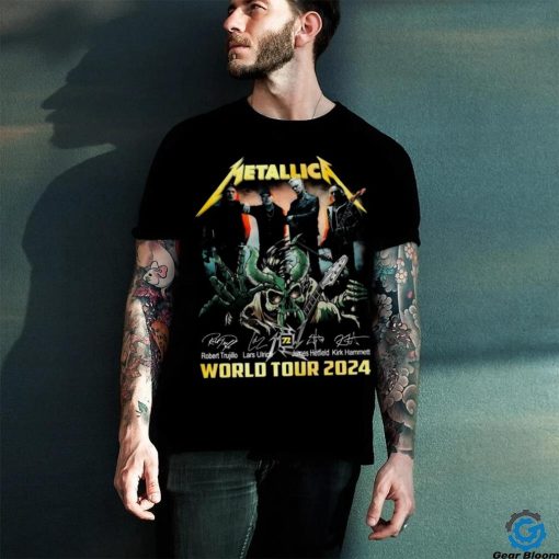 Metallica World Tour 2024 T ShirtsMetallica World Tour 2024 T Shirts