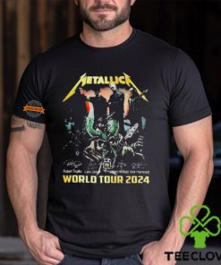 Metallica World Tour 2024 signatures shirt