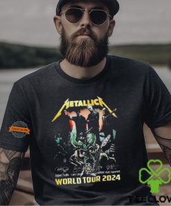 Metallica World Tour 2024 signatures hoodie, sweater, longsleeve, shirt v-neck, t-shirt