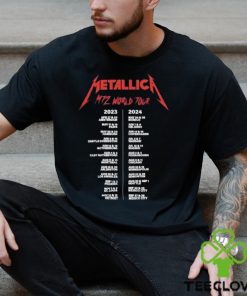 Metallica Worldwired Tour Merch, Metallica Band Thrash Metal Tour 2023 2024 Shirt, M72 World Tour Shirt