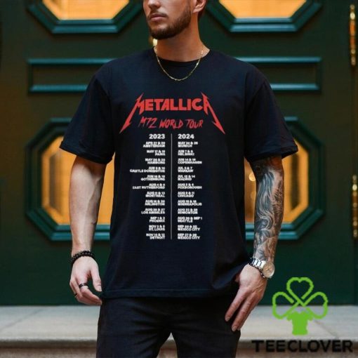 Metallica Worldwired Tour Merch, Metallica Band Thrash Metal Tour 2023 2024 Shirt, M72 World Tour Shirt
