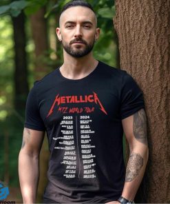 Metallica Worldwired Tour Merch, Metallica Band Thrash Metal Tour 2023 2024 Shirt, M72 World Tour Shirt