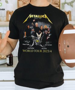Metallica since 1981 world tour 2023 4 shirt