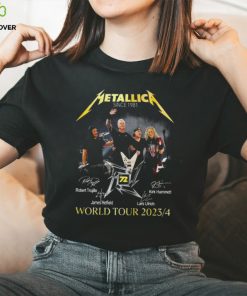 Metallica since 1981 world tour 2023 4 shirt