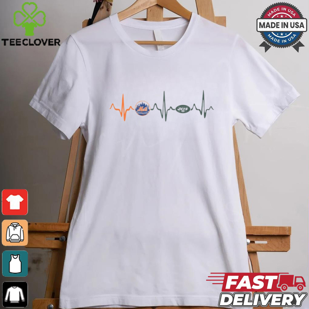 Mets Jets Heartbeat Shirt Mets Jets Heartbeat Shirt