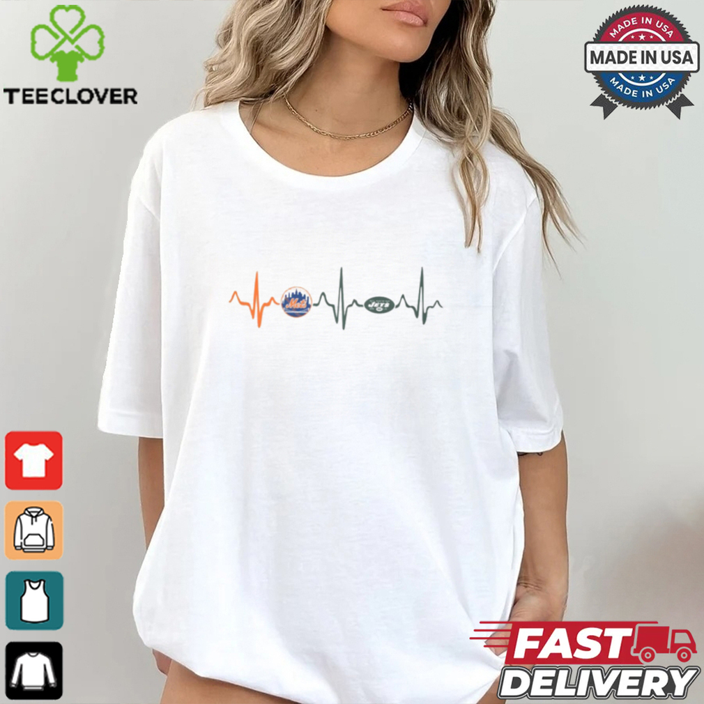 Mets Jets Heartbeat Shirt Mets Jets Heartbeat Shirt
