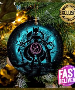 Mewtwo Moonlight Pokemon 2023 Holiday Custom Name Christmas Ornament