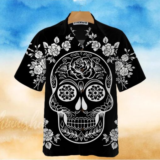 Mexican Sugar Skull Tattoo Hawaiian Shirt Day Of The Dead Skull Day Of The Dead Gift