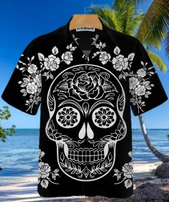 Mexican Sugar Skull Tattoo Hawaiian Shirt Day Of The Dead Skull Day Of The Dead Gift