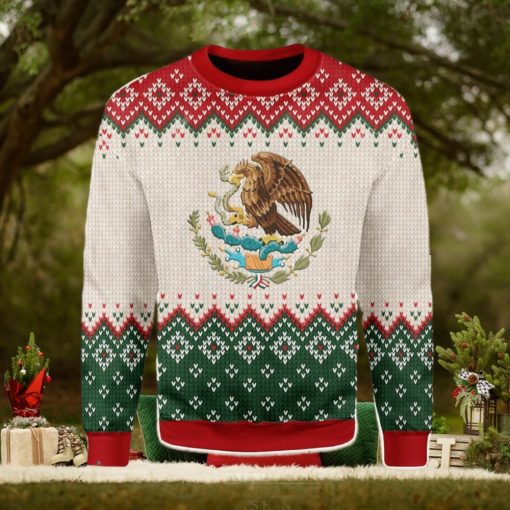 Mexico Coat Of Arms Ugly Christmas Sweater Xmas Gift Men And Women Christmas Sweater