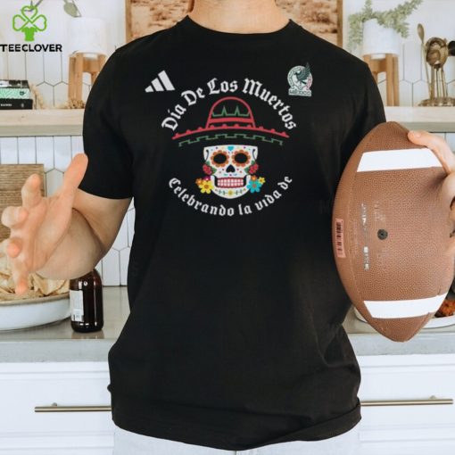 Mexico National Team adidas Día De Los Muertos Sugar Skull Sombrero T Shirt