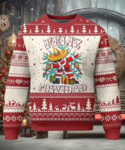 Mexico Xmas Ugly Christmas Sweater Feliz Navidad Dabbing Spanish Sombrero