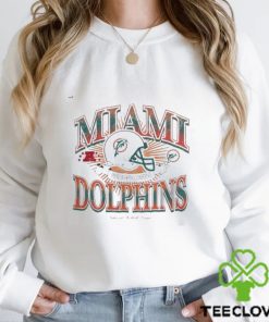 MiamI dolphins new era American Football helmet conference retro T shirt