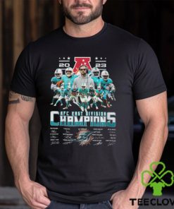 Miami 2023 American Football Conference Champions Signatures Shirt