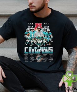 Miami 2023 American Football Conference Champions Signatures Shirt
