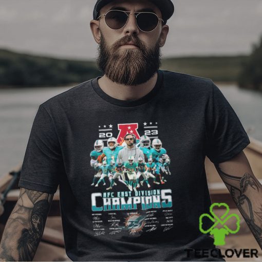 Miami 2023 American Football Conference Champions Signatures Shirt