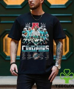 Miami 2023 American Football Conference Champions Signatures Shirt