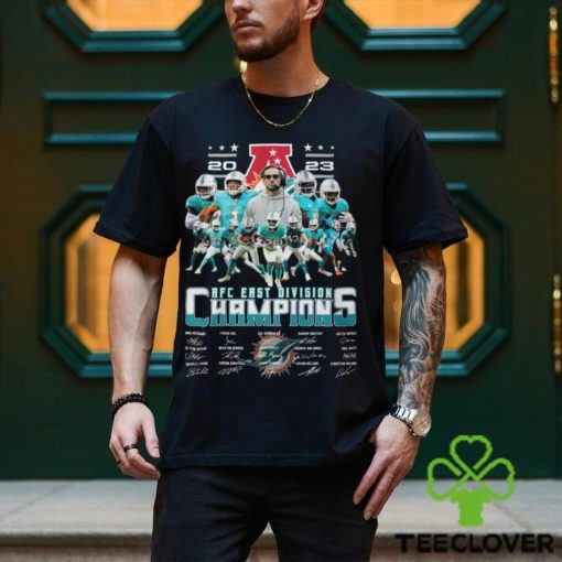 Miami 2023 American Football Conference Champions Signatures Shirt