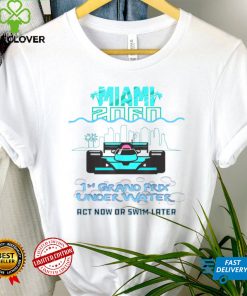 Miami 2060 1st Grand Prix Underwater Miami Climate Crisis T Shirt