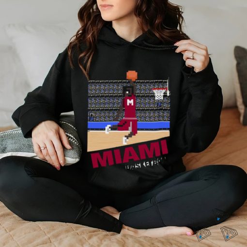 Miami Basketball 8 Bit Pixel Art Cartridge Design T hoodie, sweater, longsleeve, shirt v-neck, t-shirt