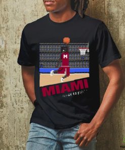 Miami Basketball 8 Bit Pixel Art Cartridge Design T hoodie, sweater, longsleeve, shirt v-neck, t-shirt